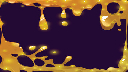 Pink slime dripping, liquid goo or mucus texture