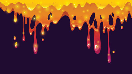 Pink slime dripping, liquid goo or mucus texture