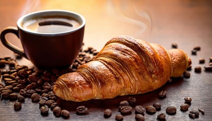 Coffee And Croissant
