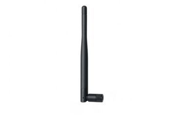 Black wireless antenna providing network signal and connection
