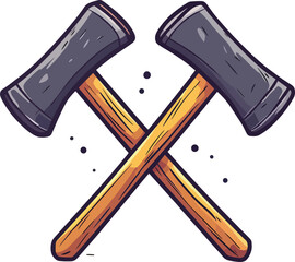 Crossed Sledgehammers
