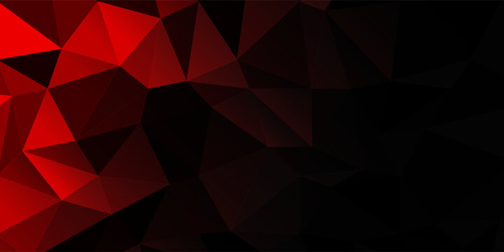 Mosaic abstract pattern ambience background texture. geometric low polygon red gradient design. Suitable for greeting, banners, page, surfaces, business, presentation, poster, display, advertisement