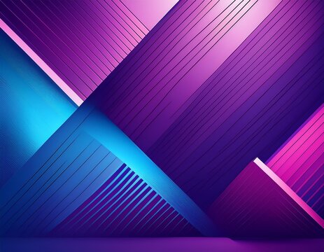 abstract purple and blue geometric background with tilted angle - Powered by Adobe