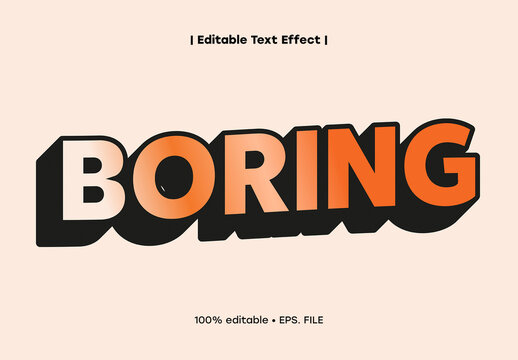 Bold Layered Outline Text Effect