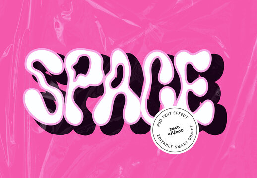 Inflated Bubble Style Text Effect