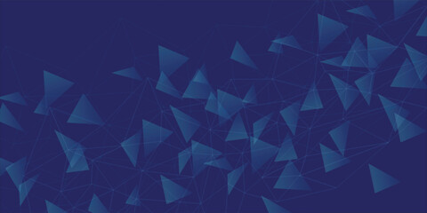 Fototapeta premium Abstract Scientific Research Background with Glowing Blue Neural Connections. abstract art