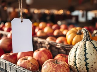 Fresh produce display at market stall