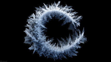 Frost Crystal Frames & Winter Copy Space Backgrounds