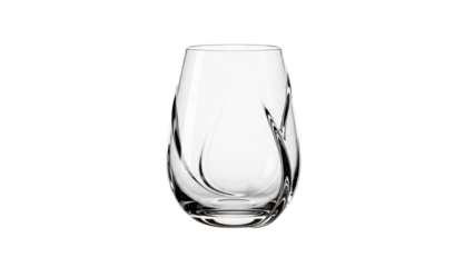 Elegant Crystal Tumbler Glass isolated on transparent background