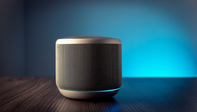 high tech smart speaker with alexa