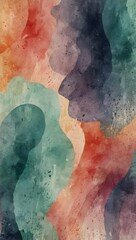 Soft Pastel Watercolor Abstract Background