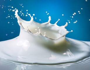dynamic high speed shot of white milk splashing and forming a smooth creamy wave against a clean background motion dairy beverage