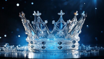 icy crown jewel splendor a mesmerizing dance of light and water royalty of ice