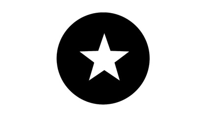 Vector illustration of a simple star rating concept, on transparent background, symbol for quality assurance mark