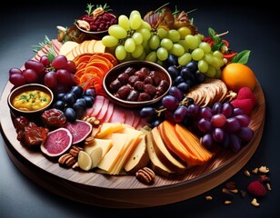 colorful gourmet platter