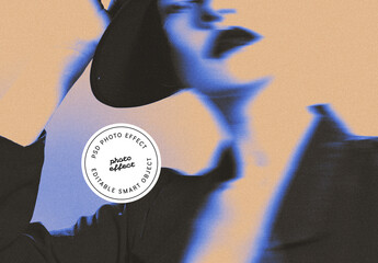 Abstract Grain Motion Photo Effect