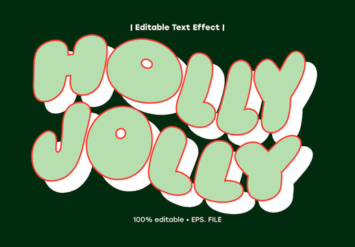 Playful Rounded Sticker Text Effect
