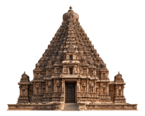 Ornate ancient Indian temple with detailed stone carvings, evoking a sense of history and spirituality