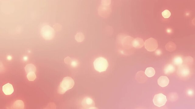 Soft Bokeh Lights Overlay Background with Pink and Gold Hues. 4k Beauty Footage Background Video