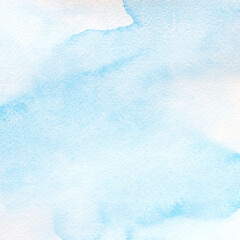 a blue sky watercolor closeup.