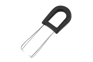 Black keyboard keycap puller for computer maintenance