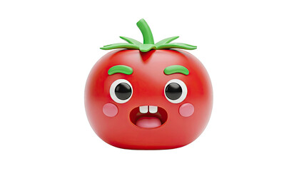 3D Cartoon Tomato Character