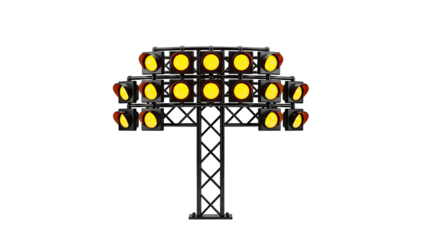 Traffic Lights on Truss Structure