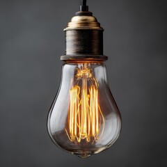 Vintage Edison Bulb Hanging Light Fixture with Warm Glow