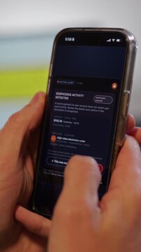 Suspicious Activity Transaction Alert Detected Odd Foreign Charged on Account - Unusual Banking Activity Alerts Concept
