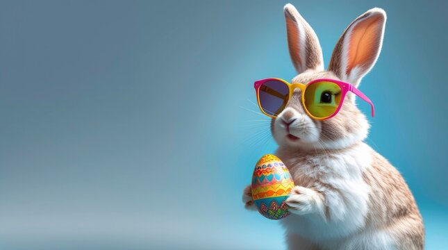easter bunny with egg