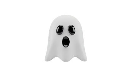 Surprised 3D Ghost Icon