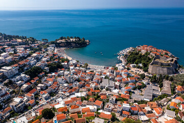 Ulcinj, Old city and popular travel destination on Adriatic sea in Montenegro