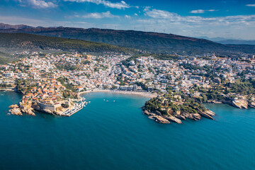 Ulcinj, Old city and popular travel destination on Adriatic sea in Montenegro