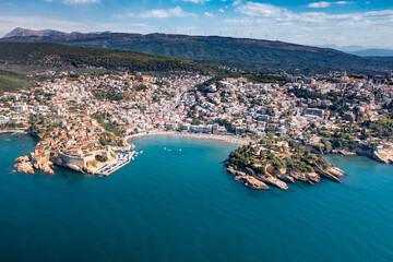 Ulcinj, Old city and popular travel destination on Adriatic sea in Montenegro