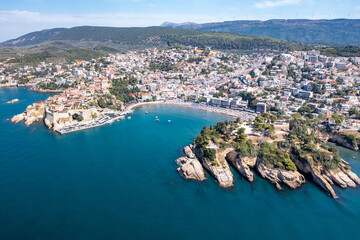 Ulcinj, Old city and popular travel destination on Adriatic sea in Montenegro