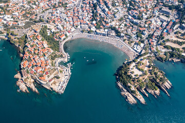 Ulcinj, Old city and popular travel destination on Adriatic sea in Montenegro