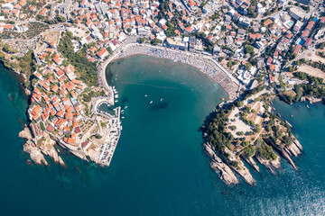 Ulcinj, Old city and popular travel destination on Adriatic sea in Montenegro