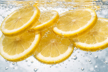 lemon slice in water