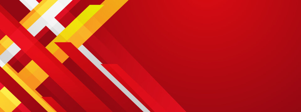 Abstract red, yellow, white stripes design perfect for backgrounds, posters, banners, and digital artwork with a modern, vibrant look