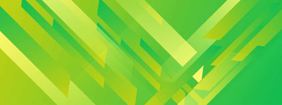 Abstract green angled lines with light and dark gradients suitable for backgrounds, web design, digital art, banners, and modern graphics