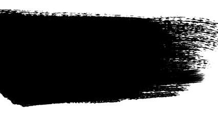 Rough brush stroke with dry paint texture, vector brush
