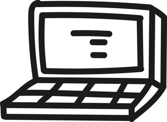 Laptop icon graphic design illustration