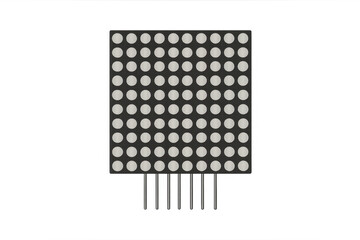 Led dot matrix 8x8 display electronic component