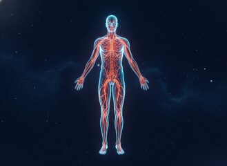 Human Neural Network in Cosmic Space