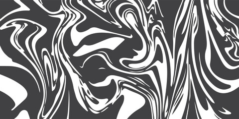 Monochrome Liquid Marble Pattern. vector Eps 10