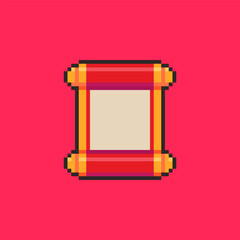 Pixel Art Chinese New Year Scroll Game Asset