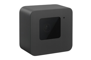 Obraz premium Black smart home security camera surveillance device