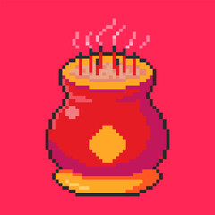 Pixel Art Chinese New Year Incense Game Asset