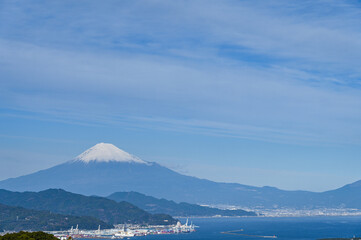 日本静岡県日本平からの富士山