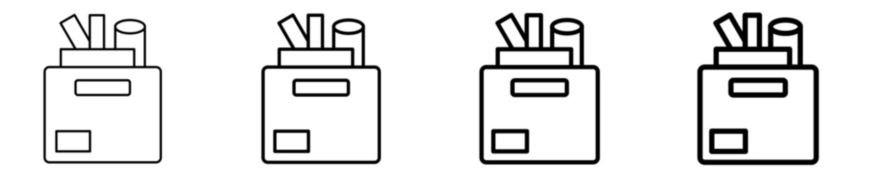 Office Supplies  Icon Set Different Style Collection